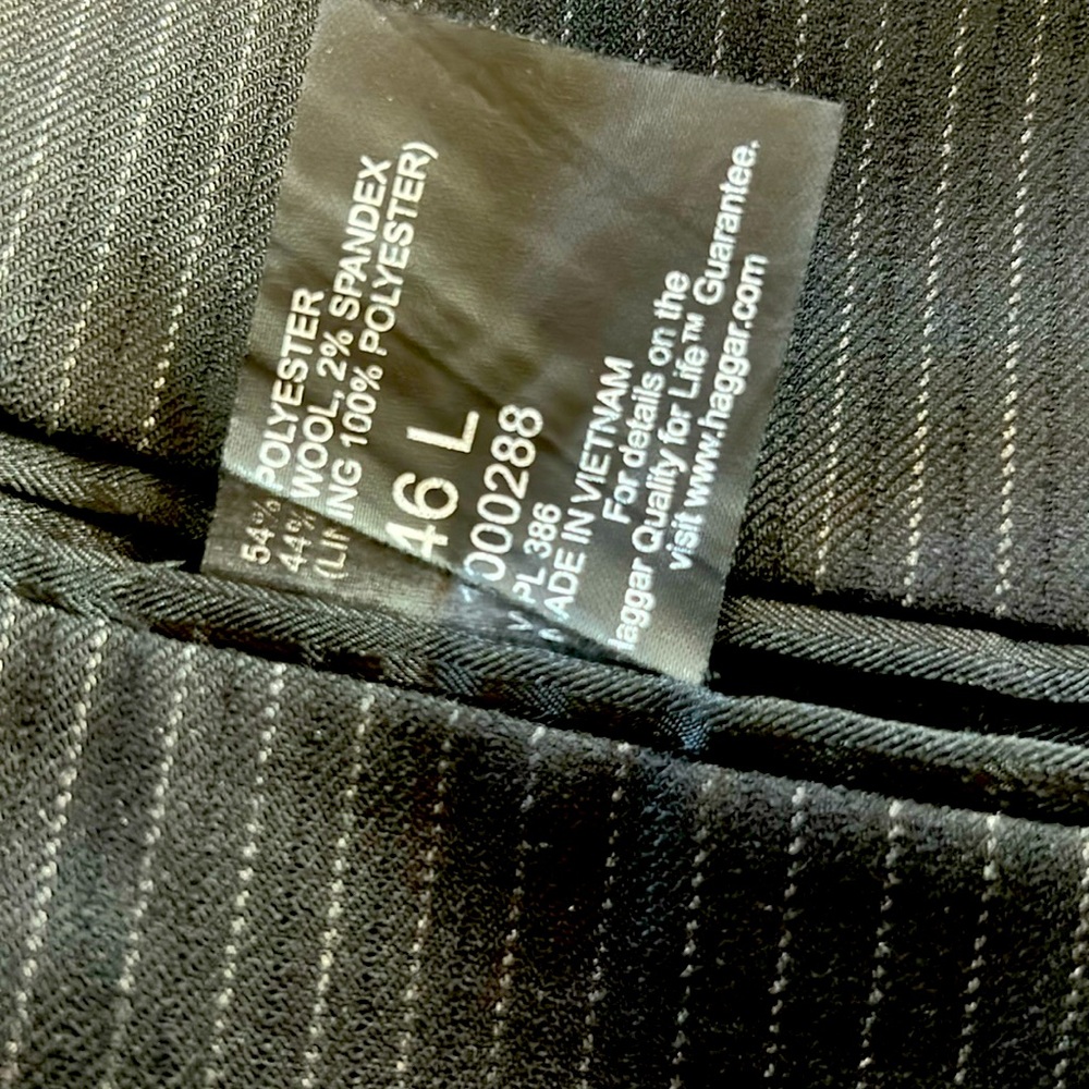 Men’s Jacket size 46L pants size 36x34
